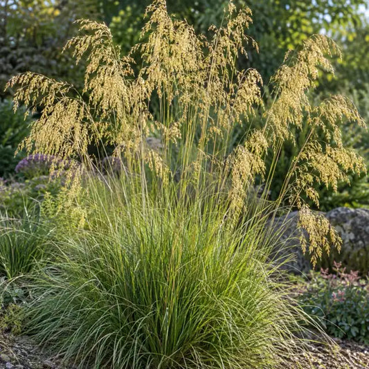 Tufted Hairgrass Selection · Goldgehaenge — AI reference illustration; actual stock varies