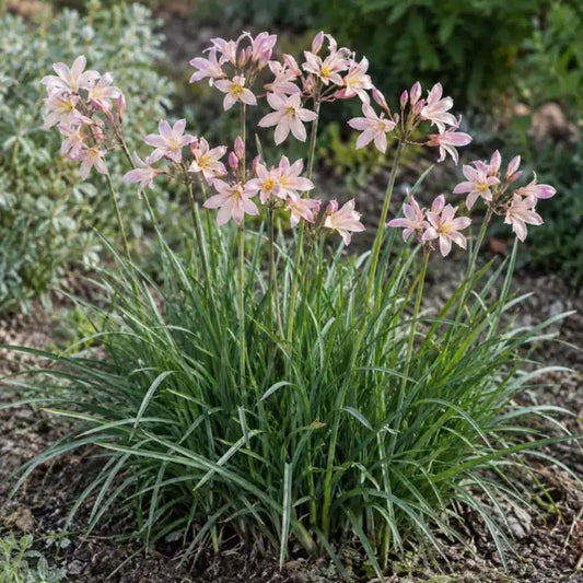 Society Garlic Hybrid · Cosmic — AI reference illustration; actual stock varies