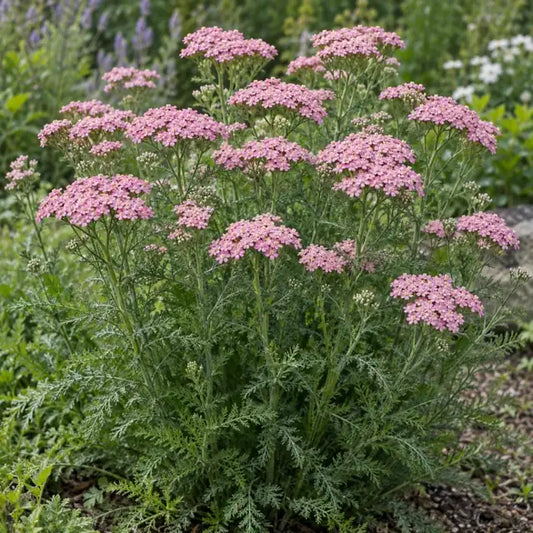 Common Yarrow - Pink â€” AI reference illustration; actual stock varies