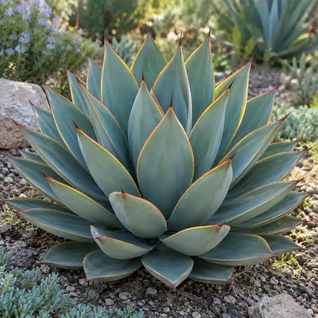 Blue Glow Agave â€” AI reference illustration; actual stock varies