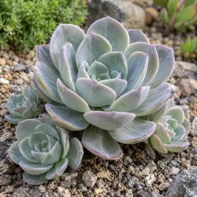 Echeveria 'Mensa' â€” AI reference illustration; actual stock varies