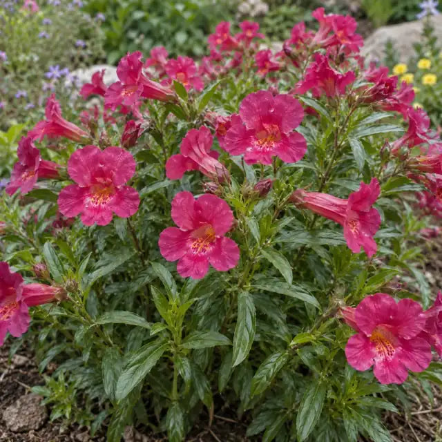 Monkeyflower Selection - Dark Pink Â· Jelly Bean Dark Pink â€” AI reference illustration; actual stock varies